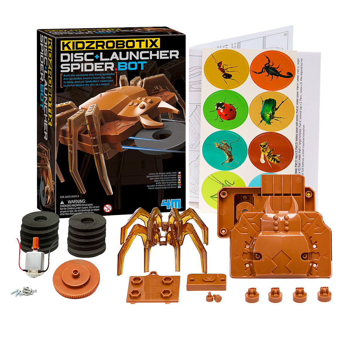 Kidz Robotix Disc Launcher Spider Bot