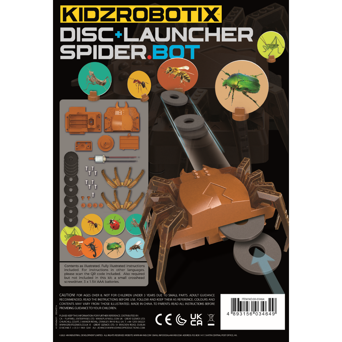 Kidz Robotix Disc Launcher Spider Bot