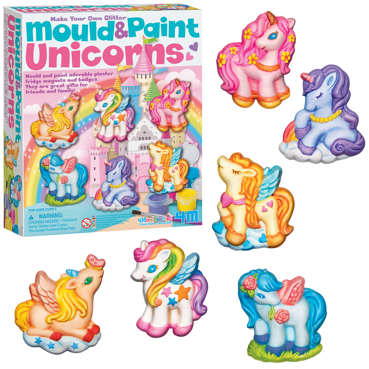 Mould & Paint Glitter Unicorns