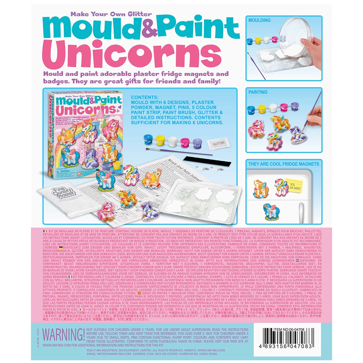 Mould & Paint Glitter Unicorns Felix Online