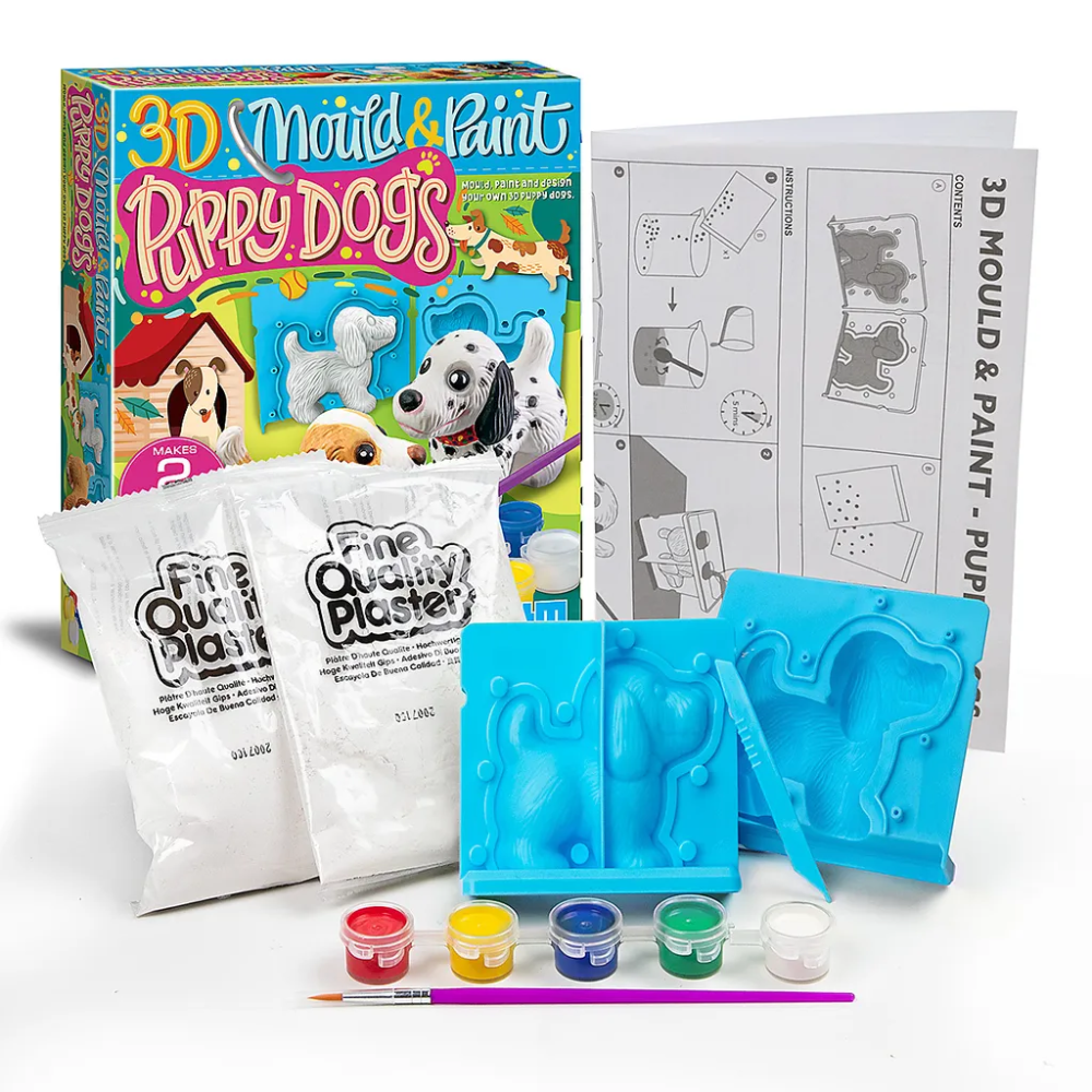 4M | Moldes y Pinturas Perros Cachorros 3D