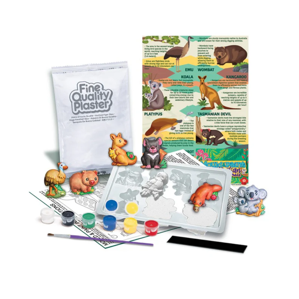 4M | Molde Y Pintura Animales Australianos