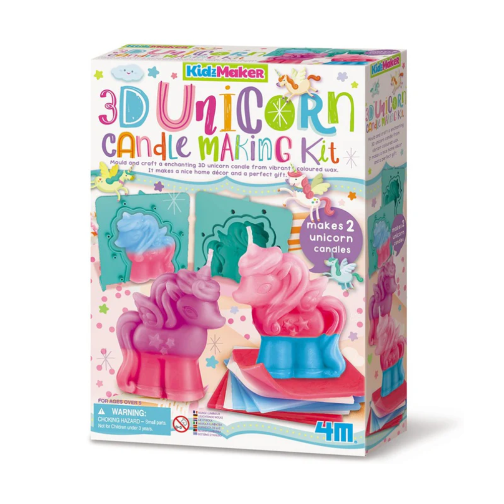 4M | Kit Velas de Unicornios en 3D