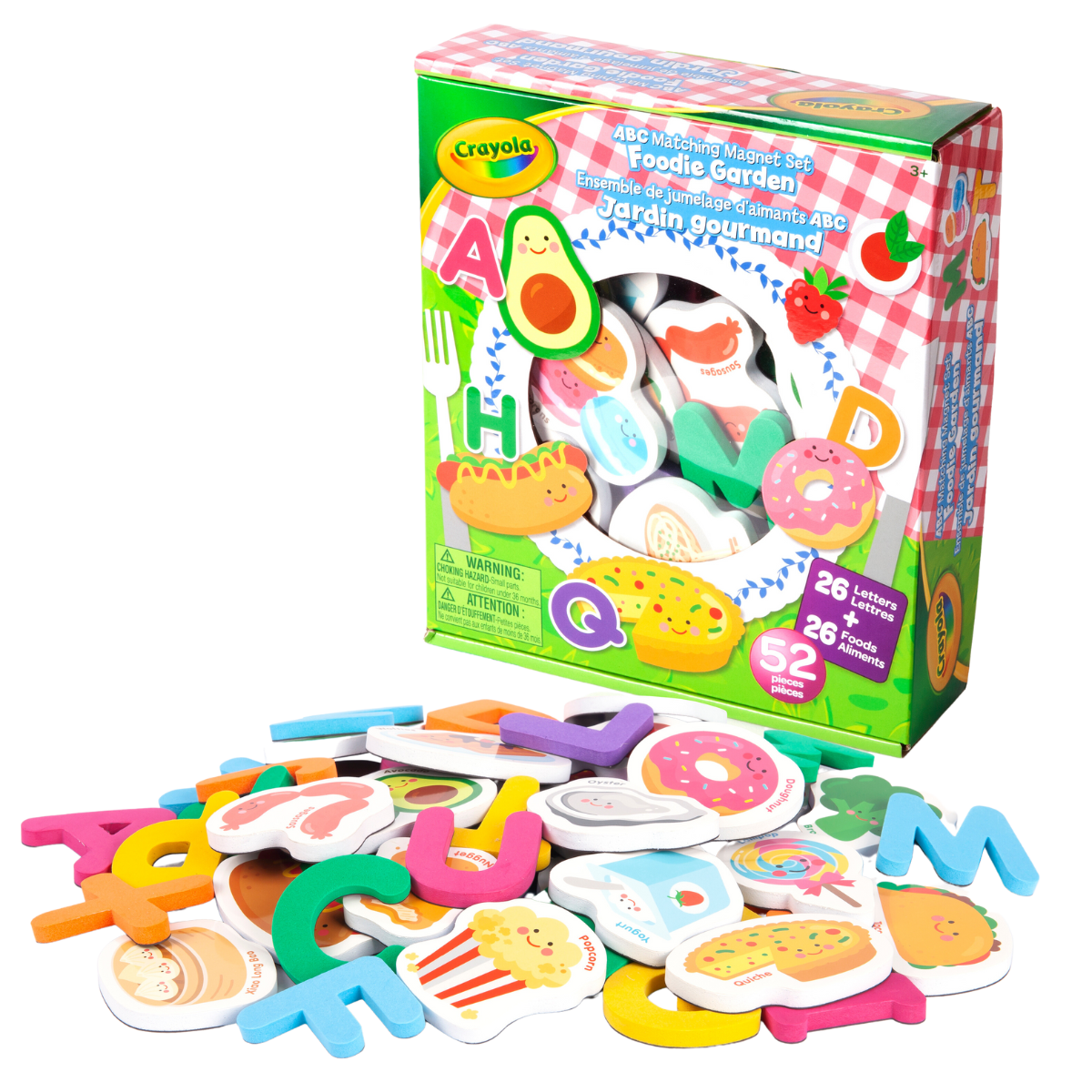 Crayola ABC Matching Magnet Set Foodie Garden