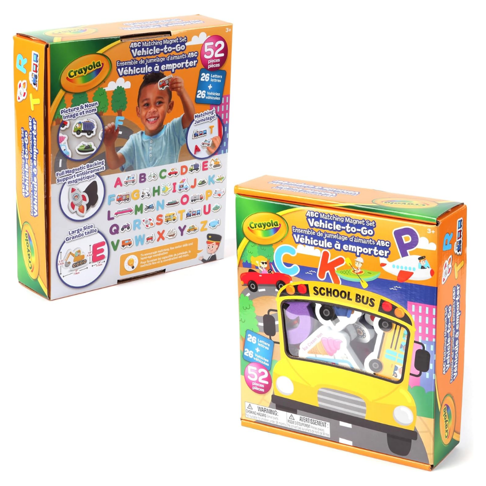 Grow&#39;n Up | Crayola - Set Alfabético con Vehículos Magnéticos