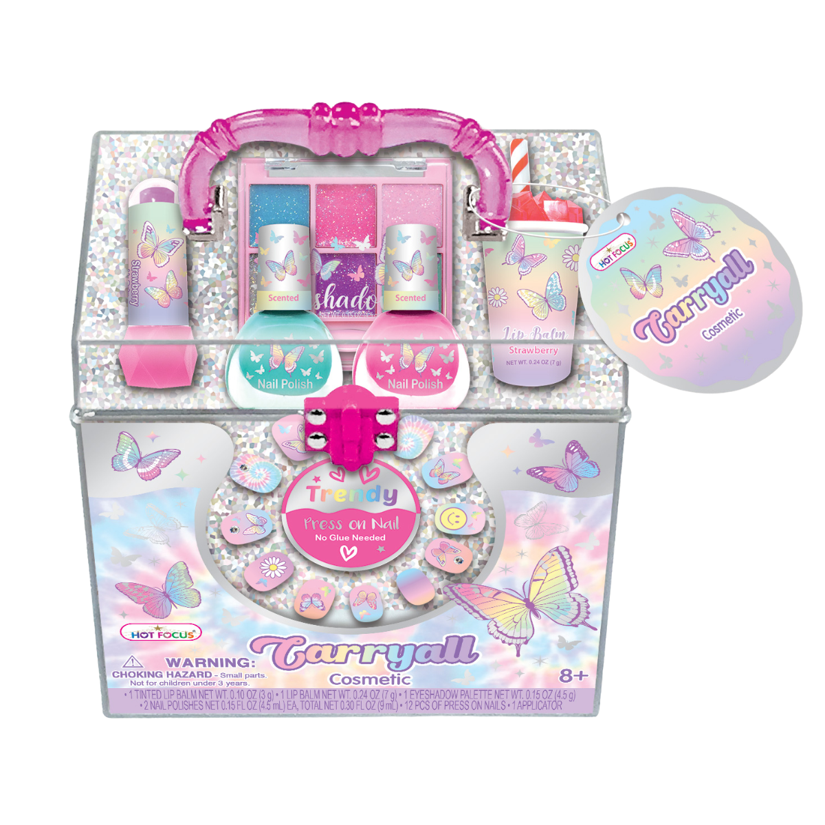 Carry All Cosmetic Tie Dye Butterfly