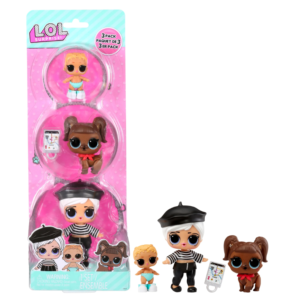 L.O.L. | Pack 3 Bebé/Mascota/Hermana Pequeña