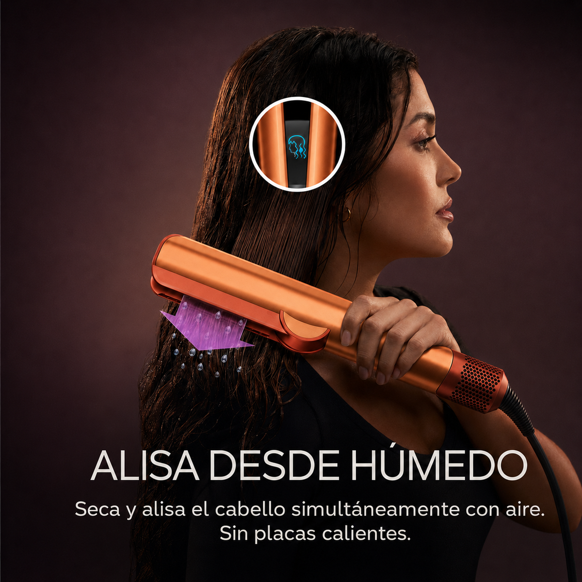 Dyson  Airstrait Secadora y Alisadora Ceramic ApricotTopaz