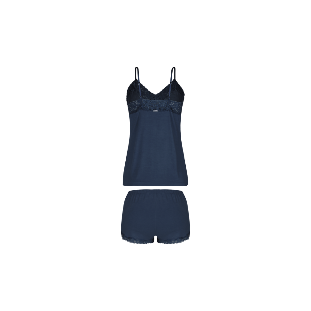 Hope | Short Doll De Tirantes Finos En Viscosa Y Encaje Happy