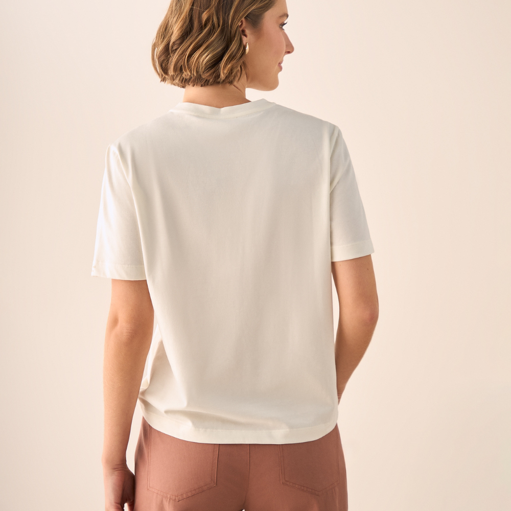 Esprit | Camiseta con Bordado Floral