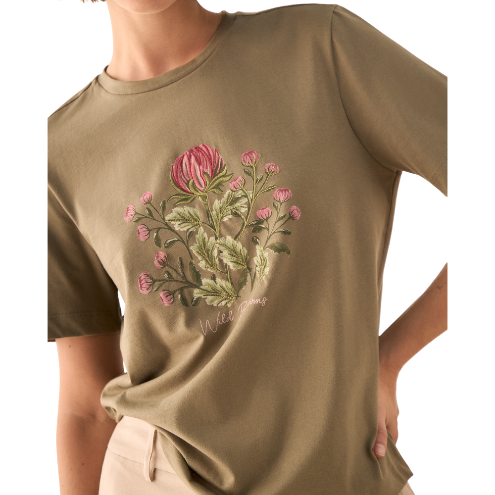 Esprit | Camiseta con Bordado Floral