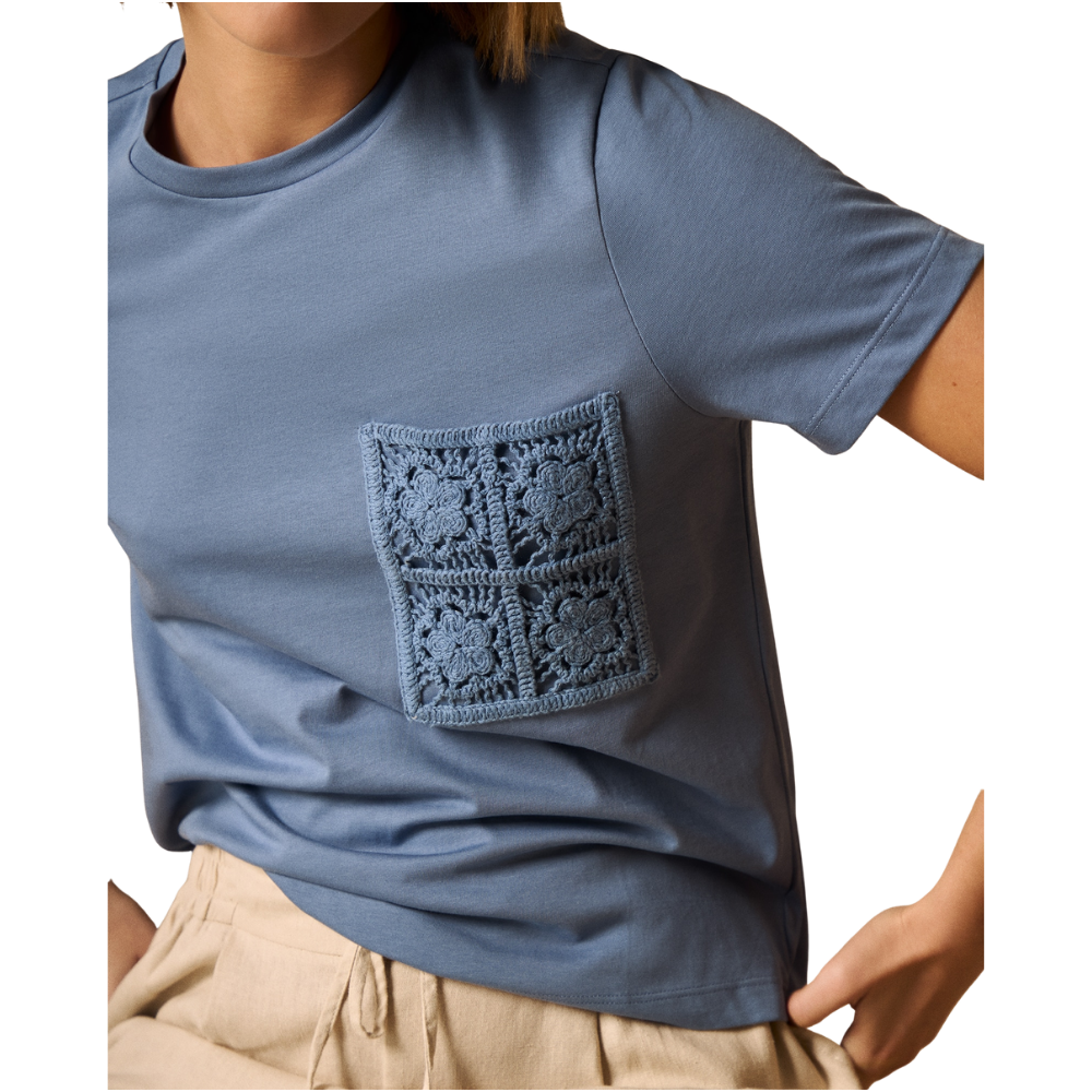 Esprit | Camiseta con Bordado en Encaje