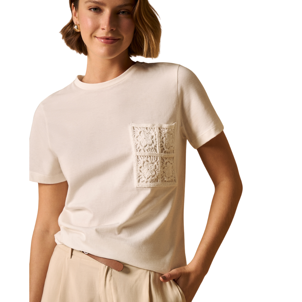 Esprit | Camiseta con Bordado en Encaje