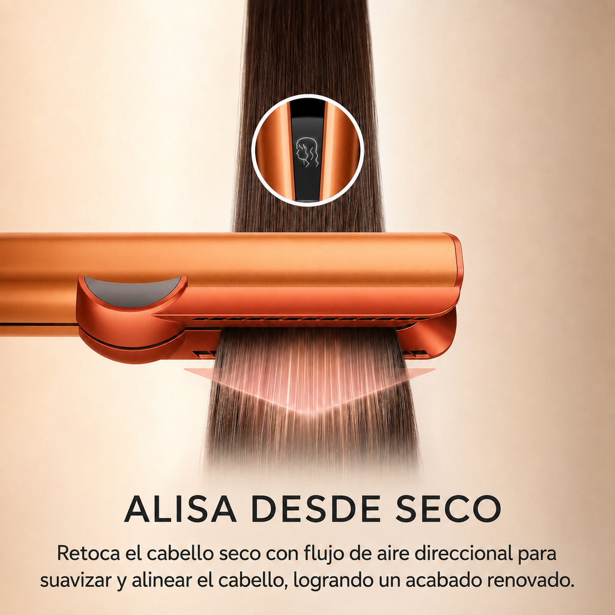 Dyson  Airstrait Secadora y Alisadora Ceramic ApricotTopaz