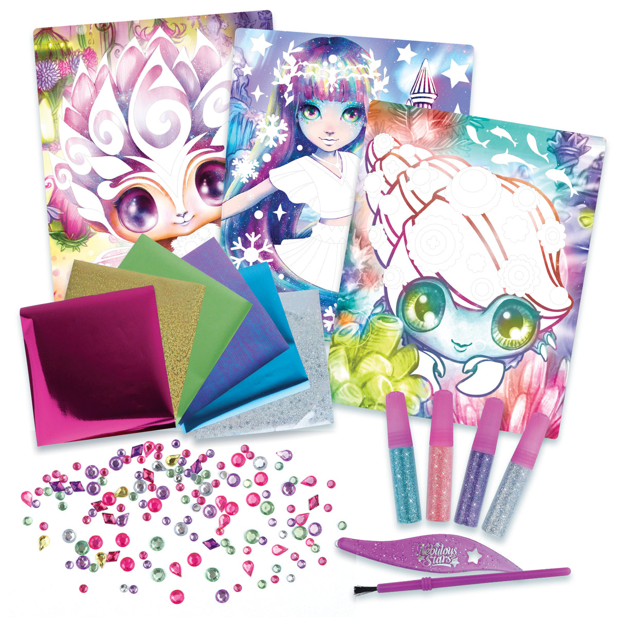 Nebulous Stars | Kit de Arte con Escarcha y Papel Metalizado