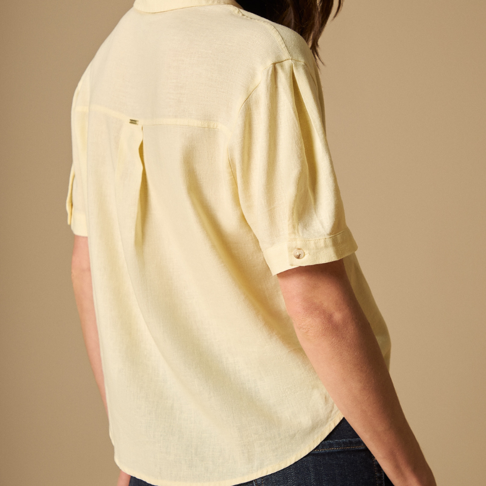 Esprit | Camisa Manga Corta Con Bolsillos Frontales Para Mujer