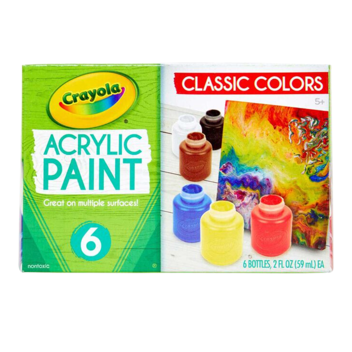 Crayola |  Set de Seis Pintura Acrílica