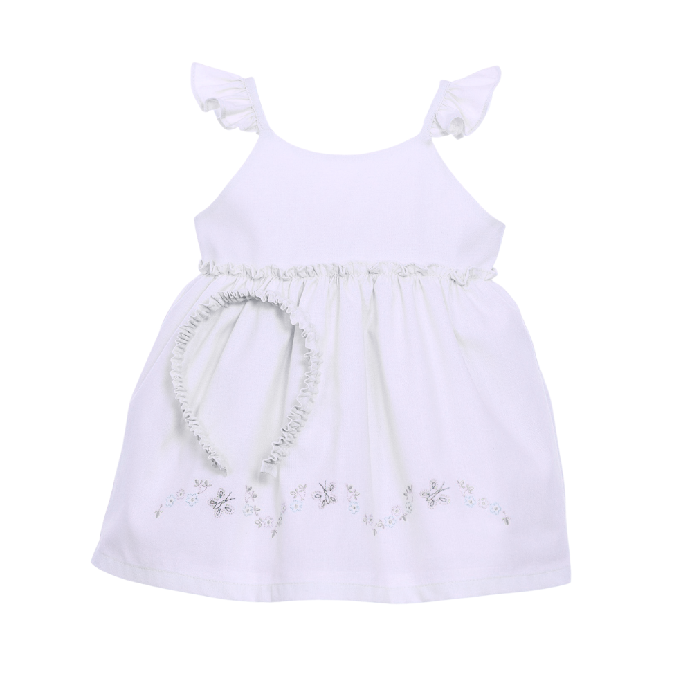 Chaticos | Vestido Con Accesorio Para Bebé