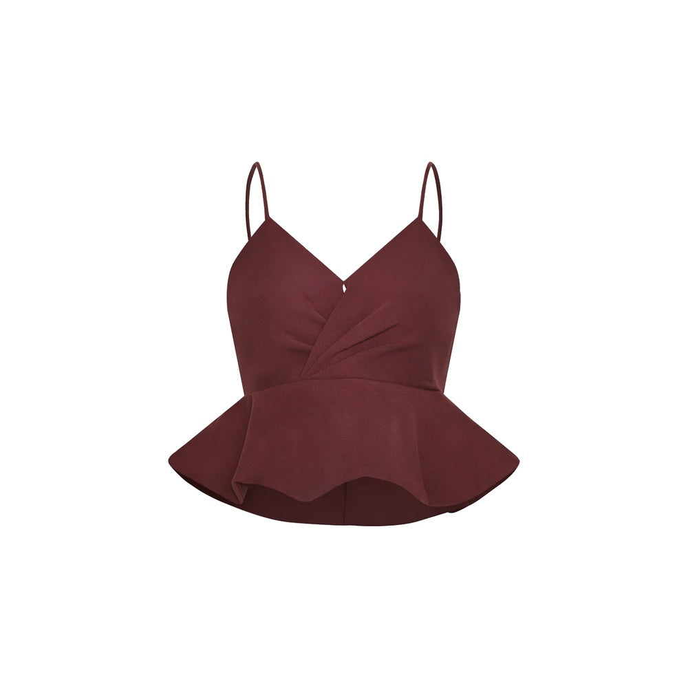 Padova | Crop Top Savia 130-Ruby Wine