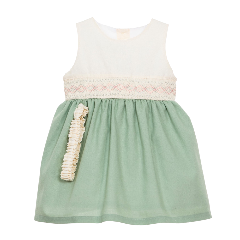 Chaticos | Vestido Con Accesorio Para Bebé