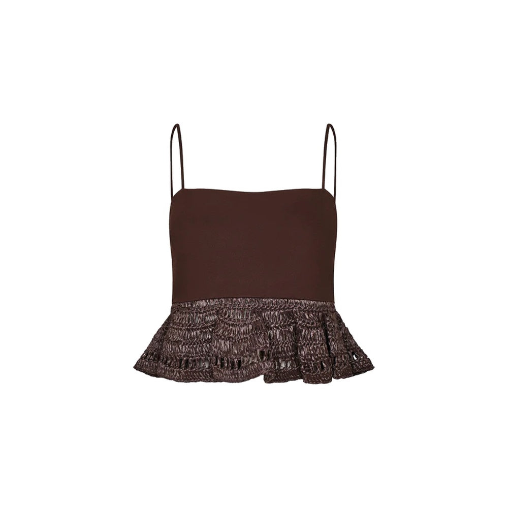 Padova | Crop Top Alba 132-Brown