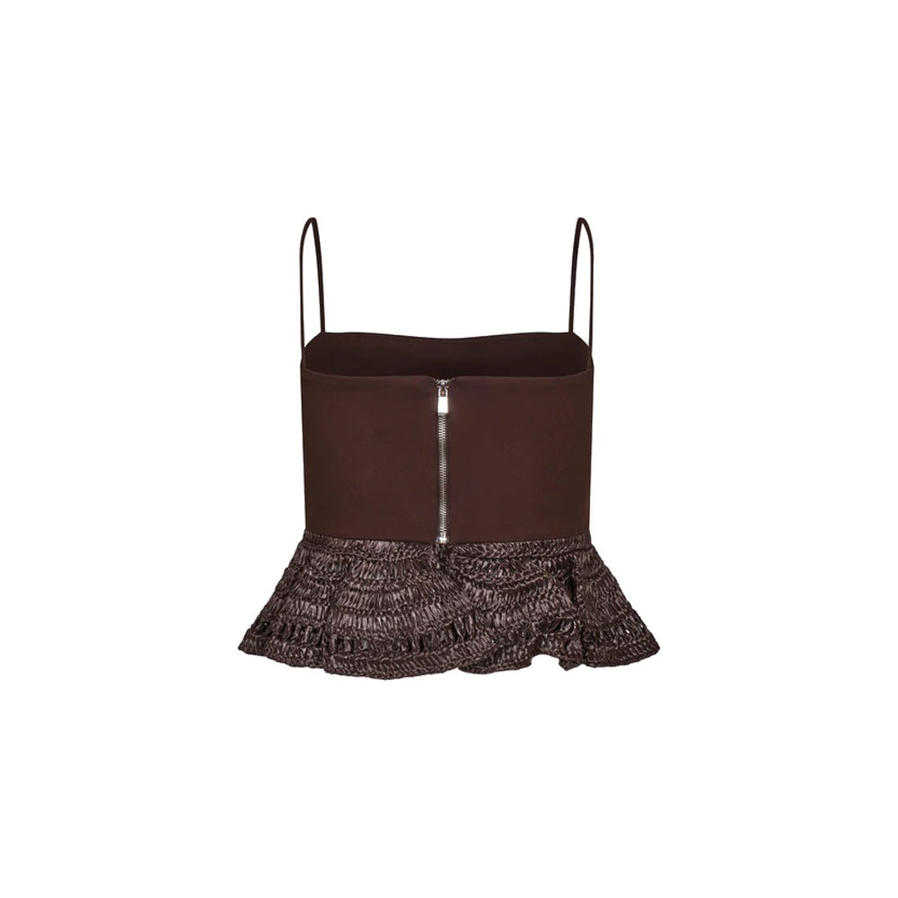 Padova | Crop Top Alba 132-Brown