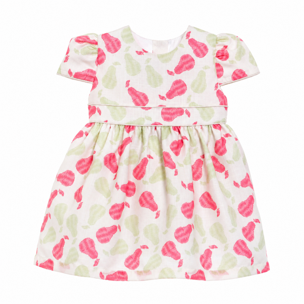 Chaticos | Vestido Corto Estampado y Falda Amplia para Niña Bebé