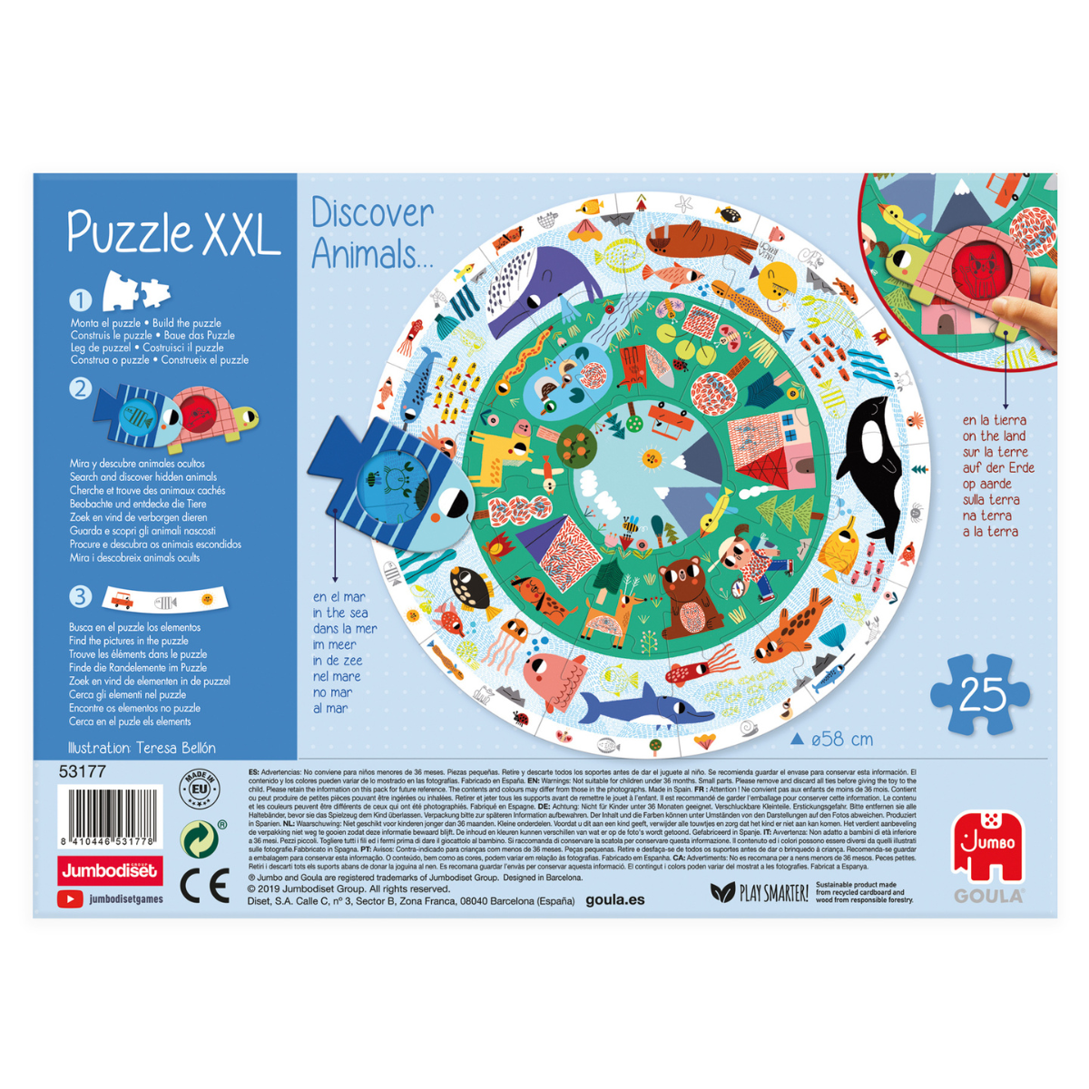 Puzzle XXL Descubre los Animales