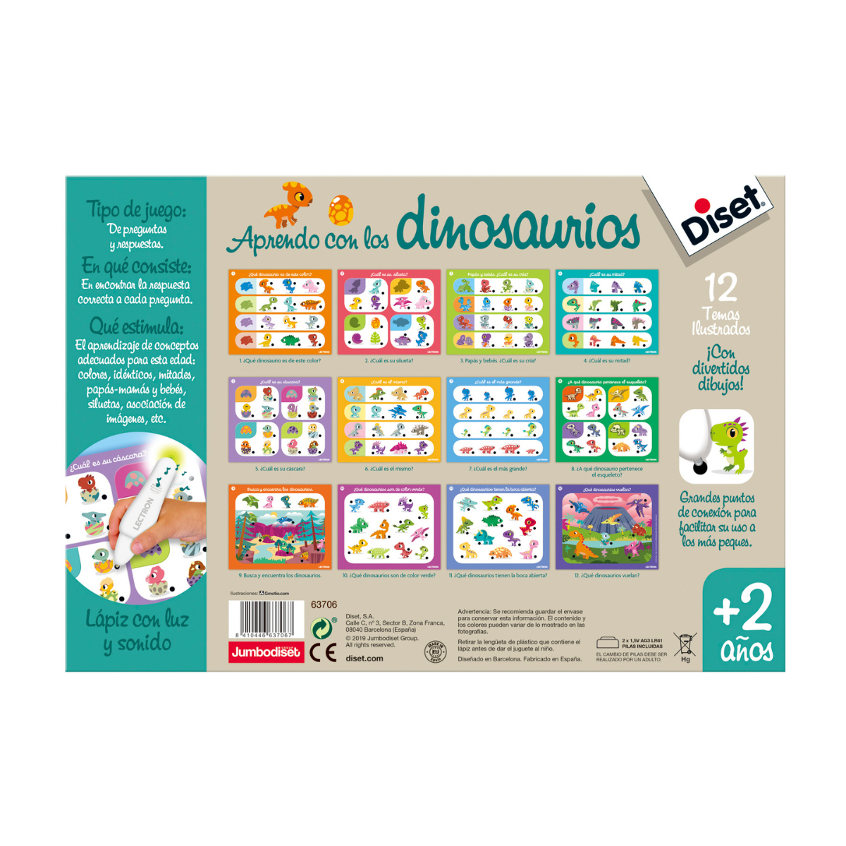 Lectron Lápiz Aprendo con los Dinosaurios