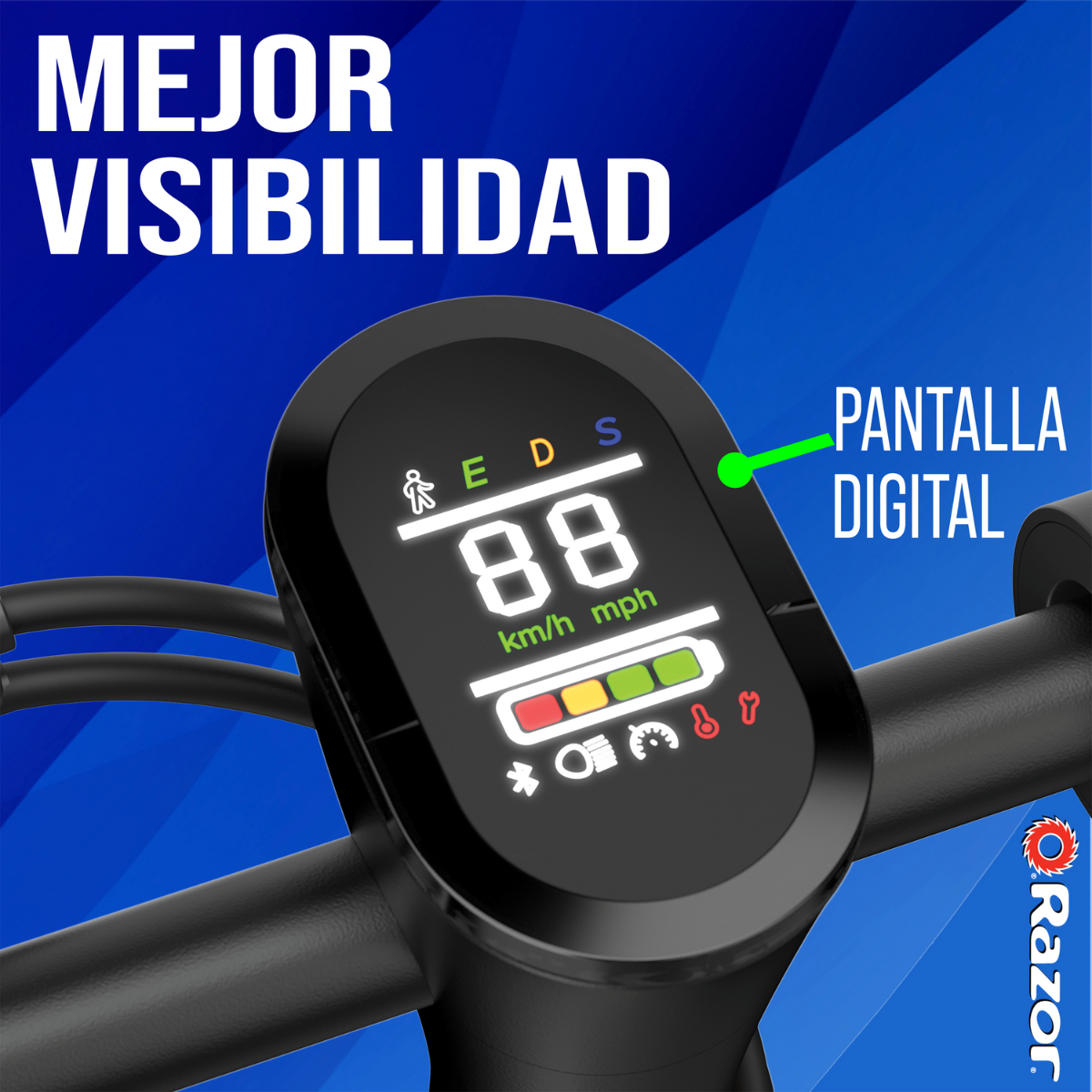 Razor C45 Scooter Eléctrico de Rendimiento, Negro