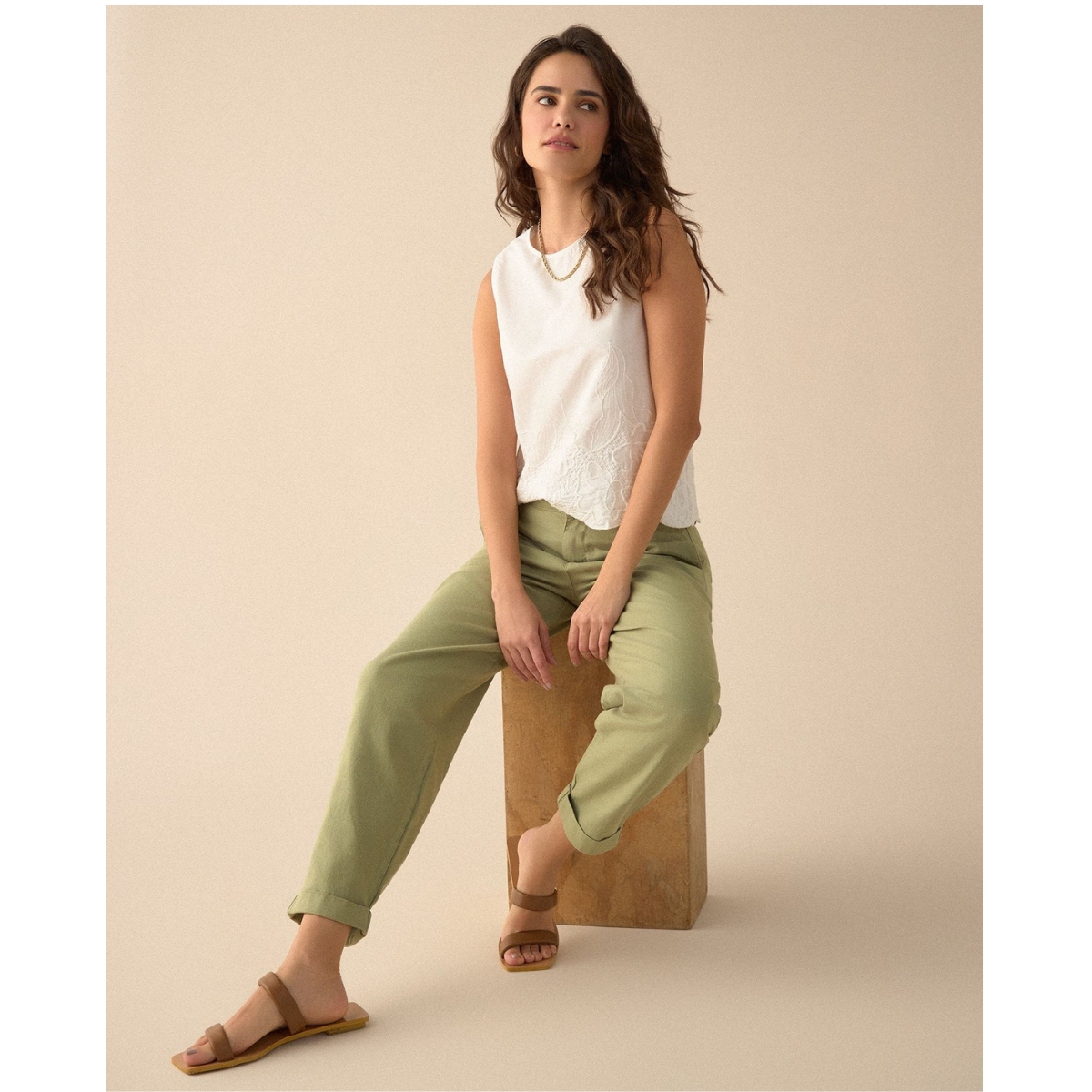ESPRIT | Pantalón Mom Fit para Mujer