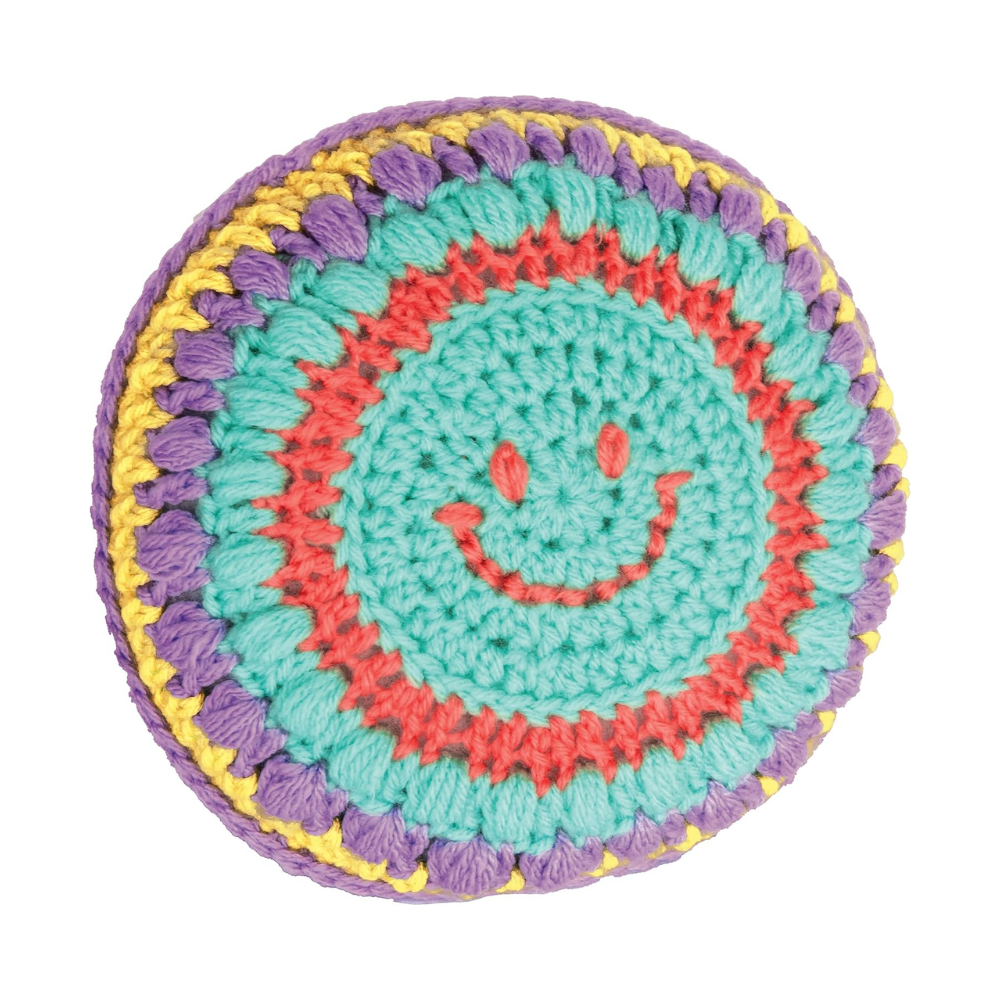 Anker Play | kit  Bolsa de hongos y almohada de cara sonriente Learn to Crochet