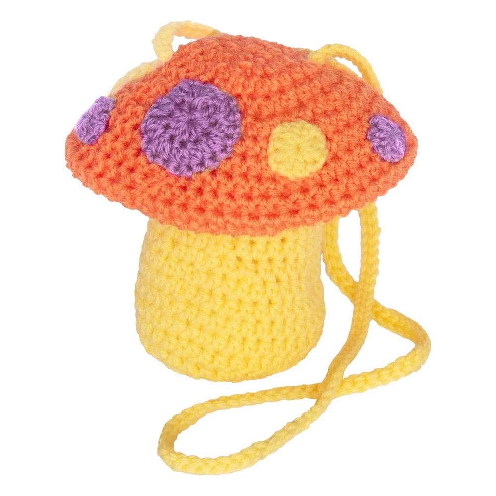 Anker Play | kit  Bolsa de hongos y almohada de cara sonriente Learn to Crochet