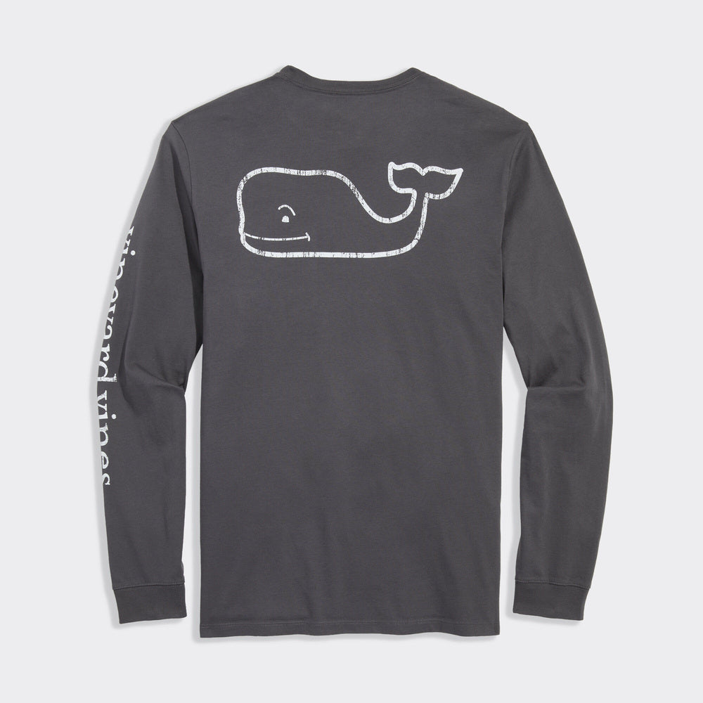 Vineyard Vines | de manga larga Vintage Whale Pocket Camiseta