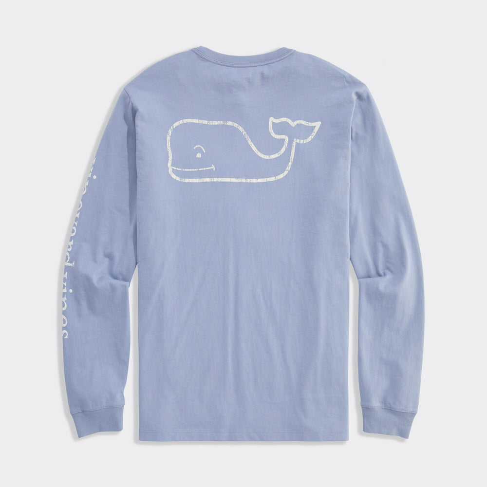 Vineyard Vines | de manga larga Vintage Whale Pocket Camiseta