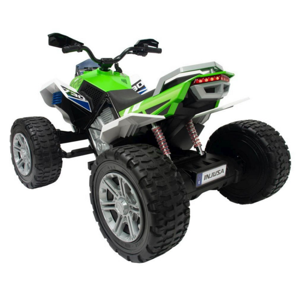Injusa | Quad Rage 24V con Luces y Ruedas Eva