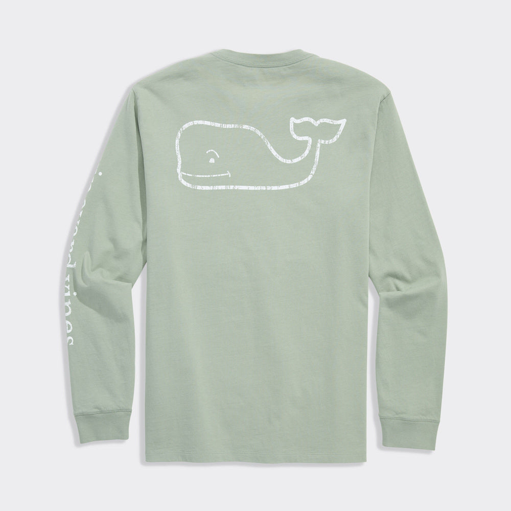 Vineyard Vines | de manga larga Vintage Whale Pocket Camiseta