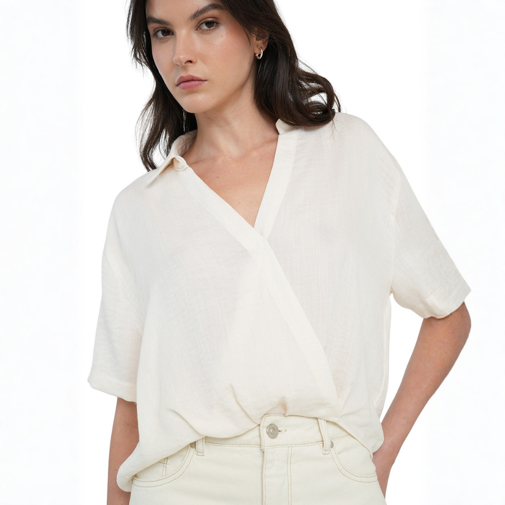 Naf Naf  | Camisa clásica con manga 3/4
