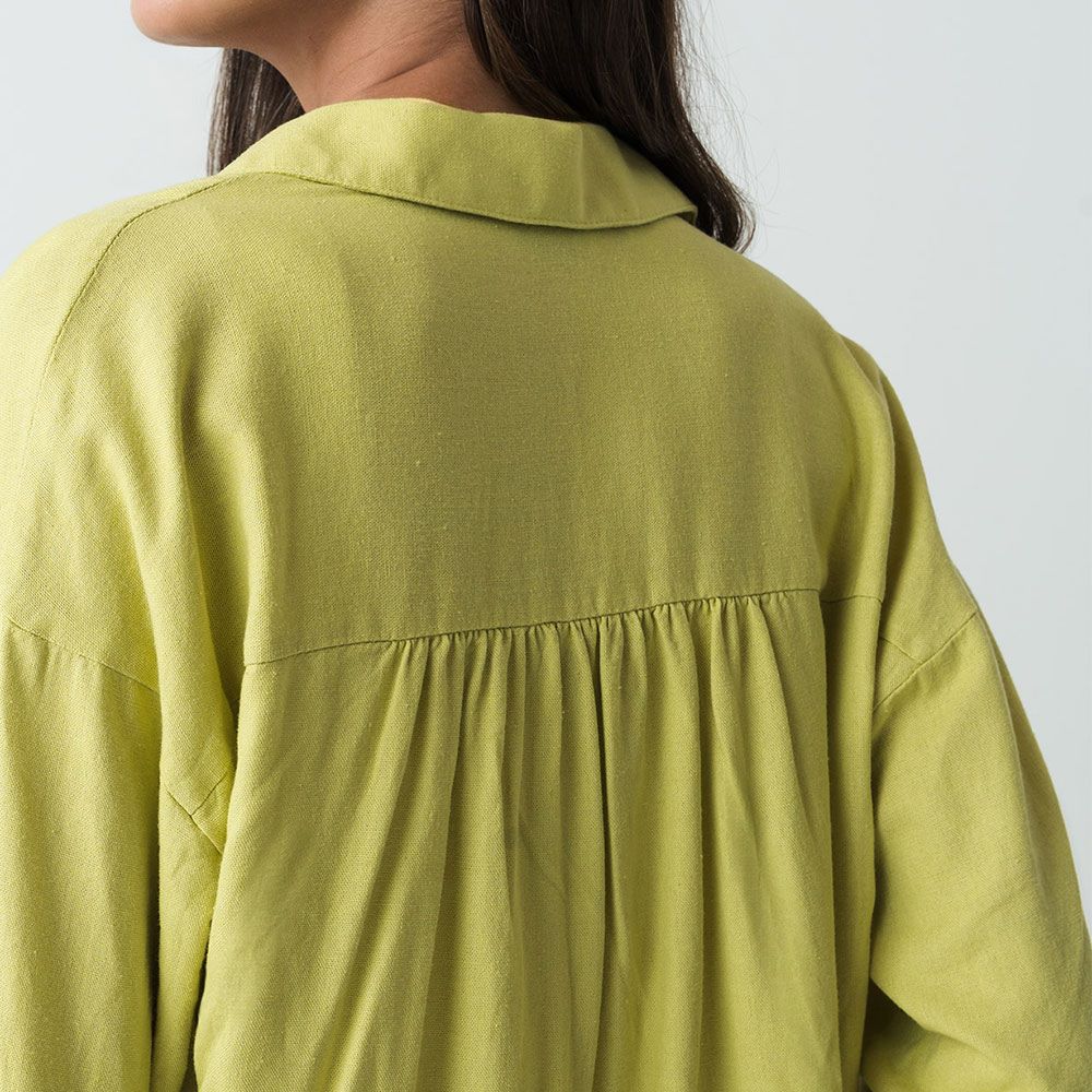 NAF NAF | Camisa Manga Larga Tipo Lino