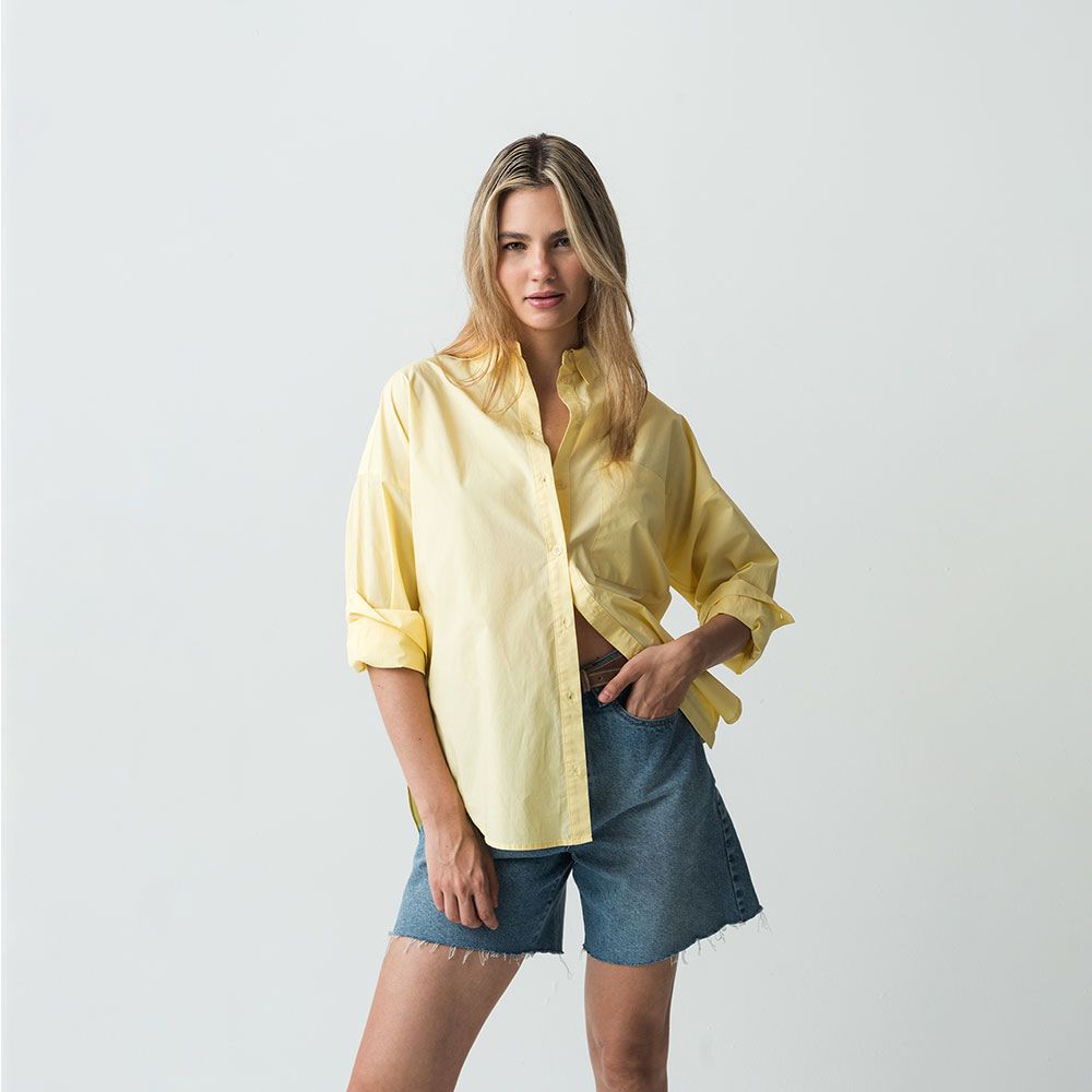 Naf NAF | Camisa Manga Larga de Diseño Abierto.