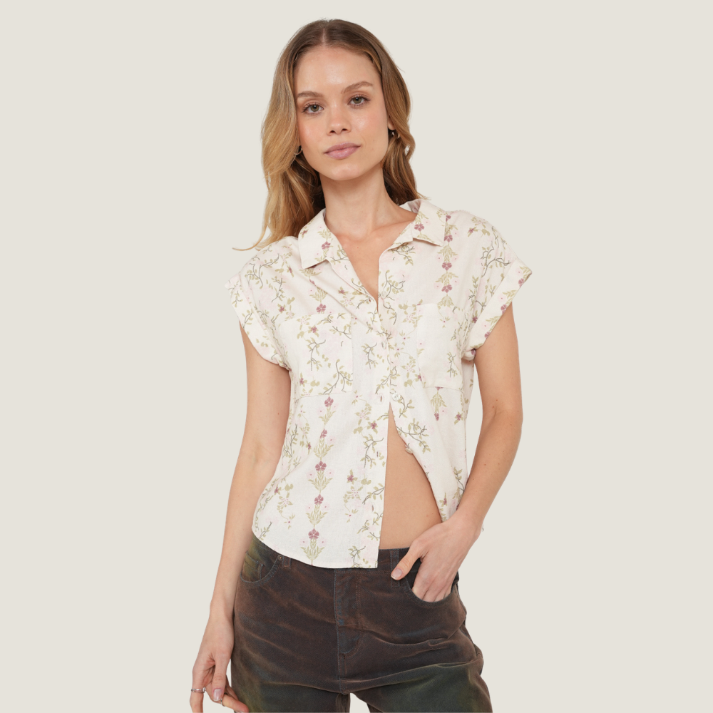 Naf Naf  |  Camisa con diseño floral