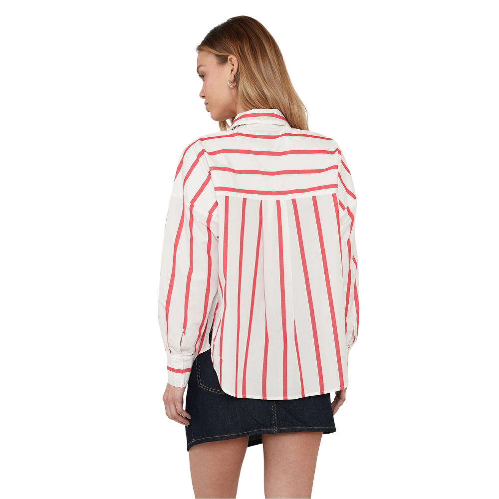 Naf Naf  |  Camisa con rayas en contraste