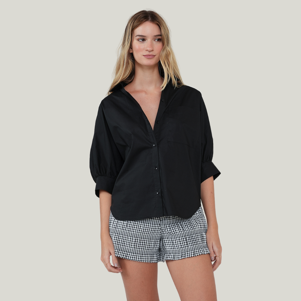 Naf Naf  |  Camisa clásica con manga 3/4