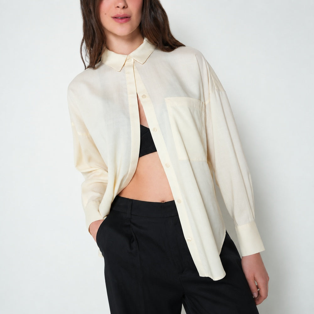 NAF NAF | Camisa manga larga con bolsillo