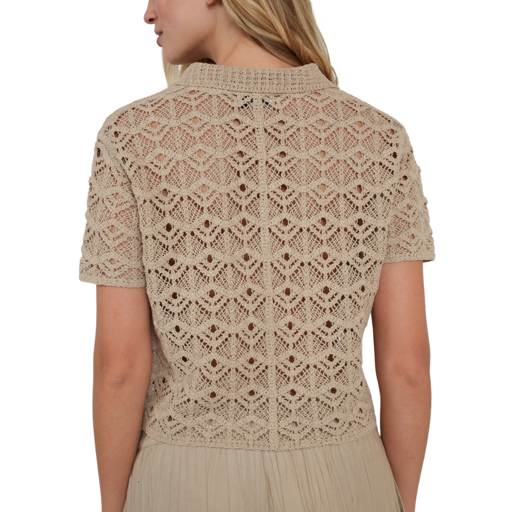 Naf Naf  |  Camiseta tejida semitransparente