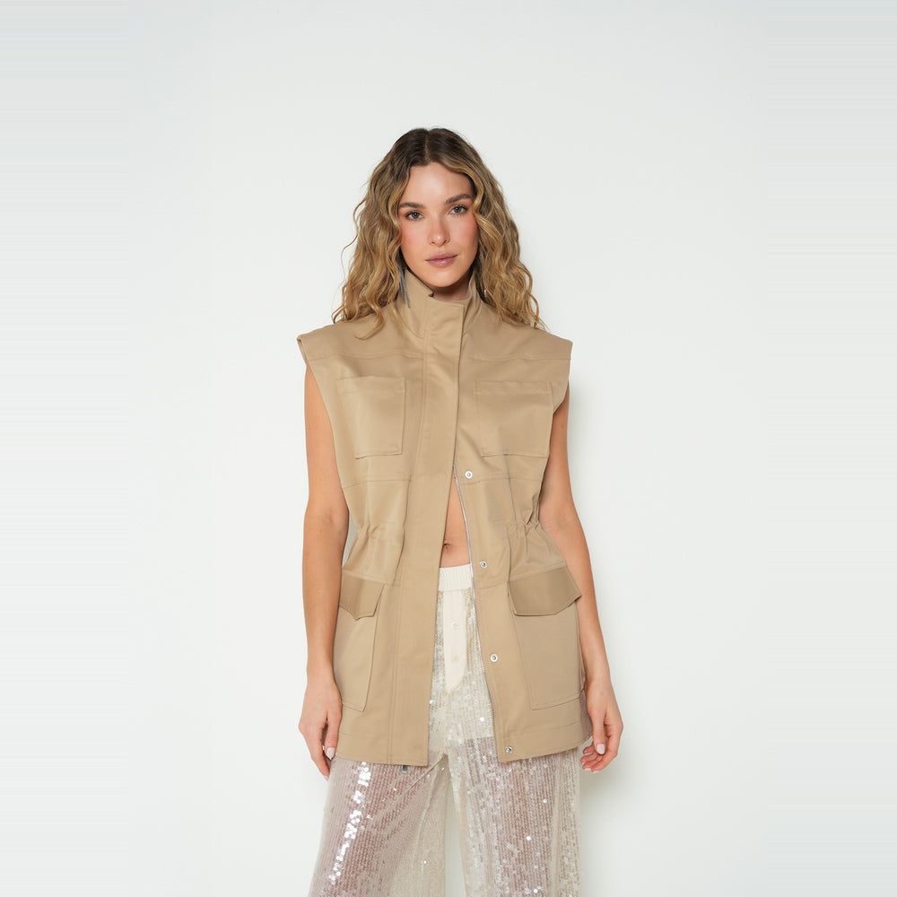 NAF NAF | Chaleco con cuello alto