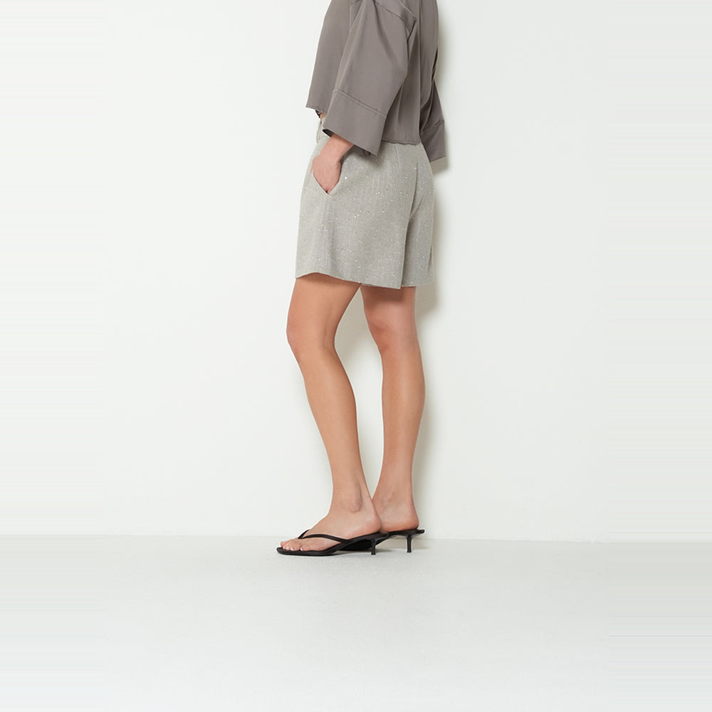 NAF NAF | Short tiro alto con brillos