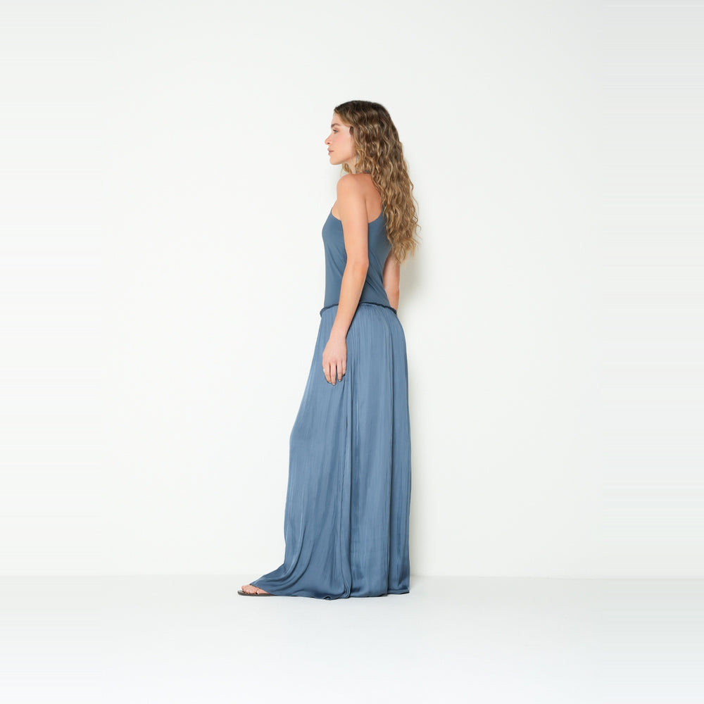 NAF NAF | Vestido suelto manga sisa cuello redondo
