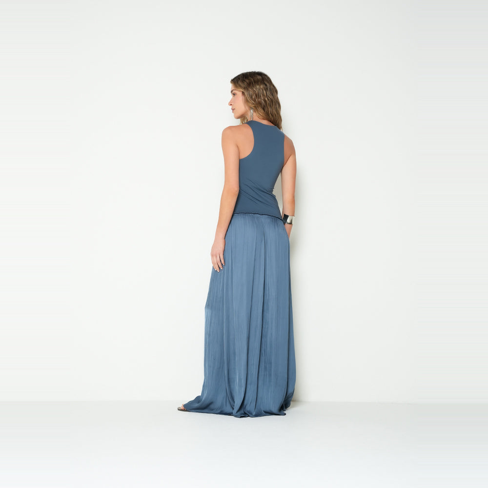NAF NAF | Vestido suelto manga sisa cuello redondo