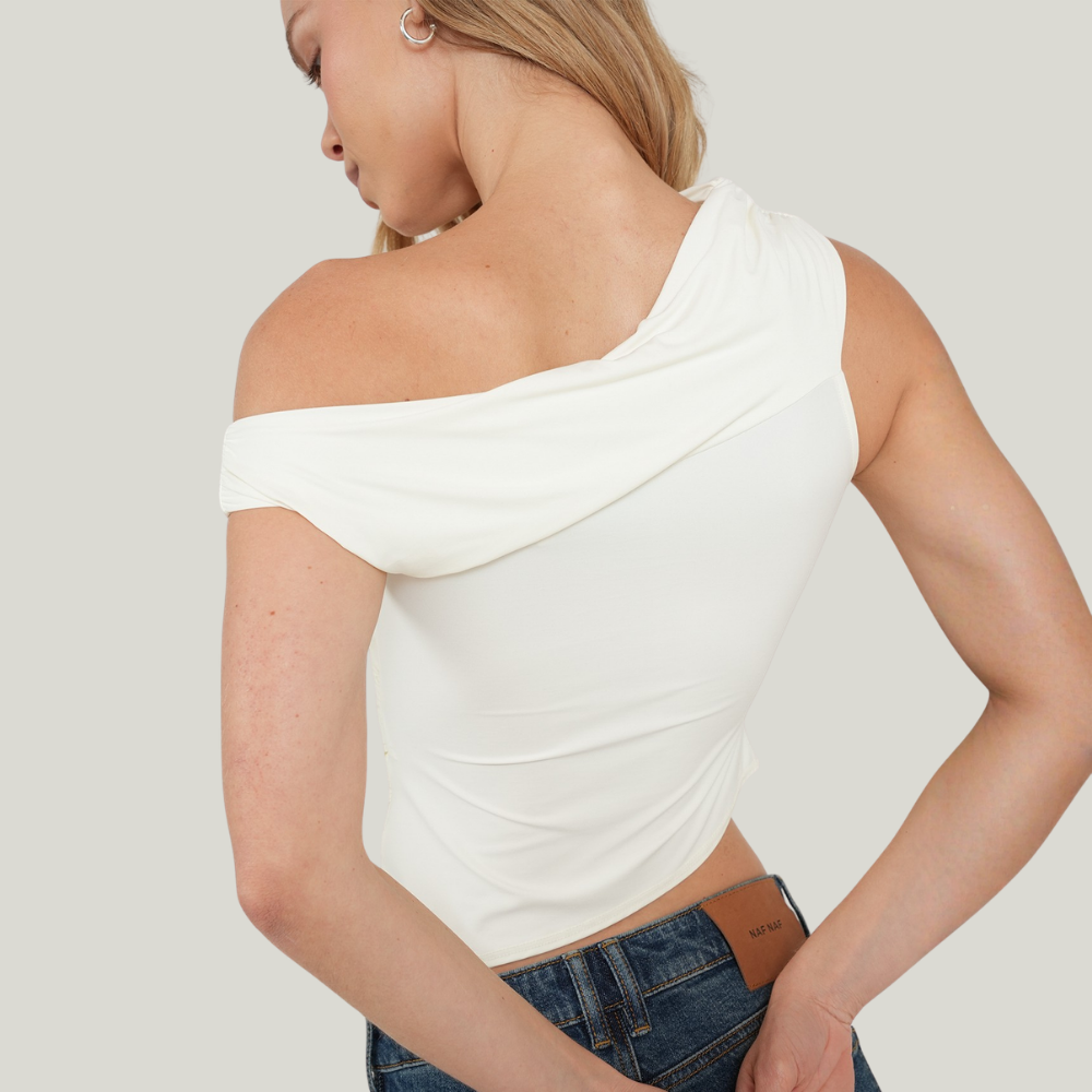 Naf Naf  |  Camiseta De Un Solo Hombro